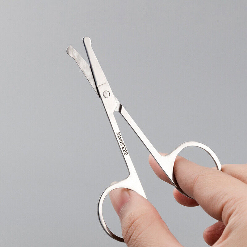 Nose Hair Remover Stainless Steel Scissors Trimmer Safety Clipper AU