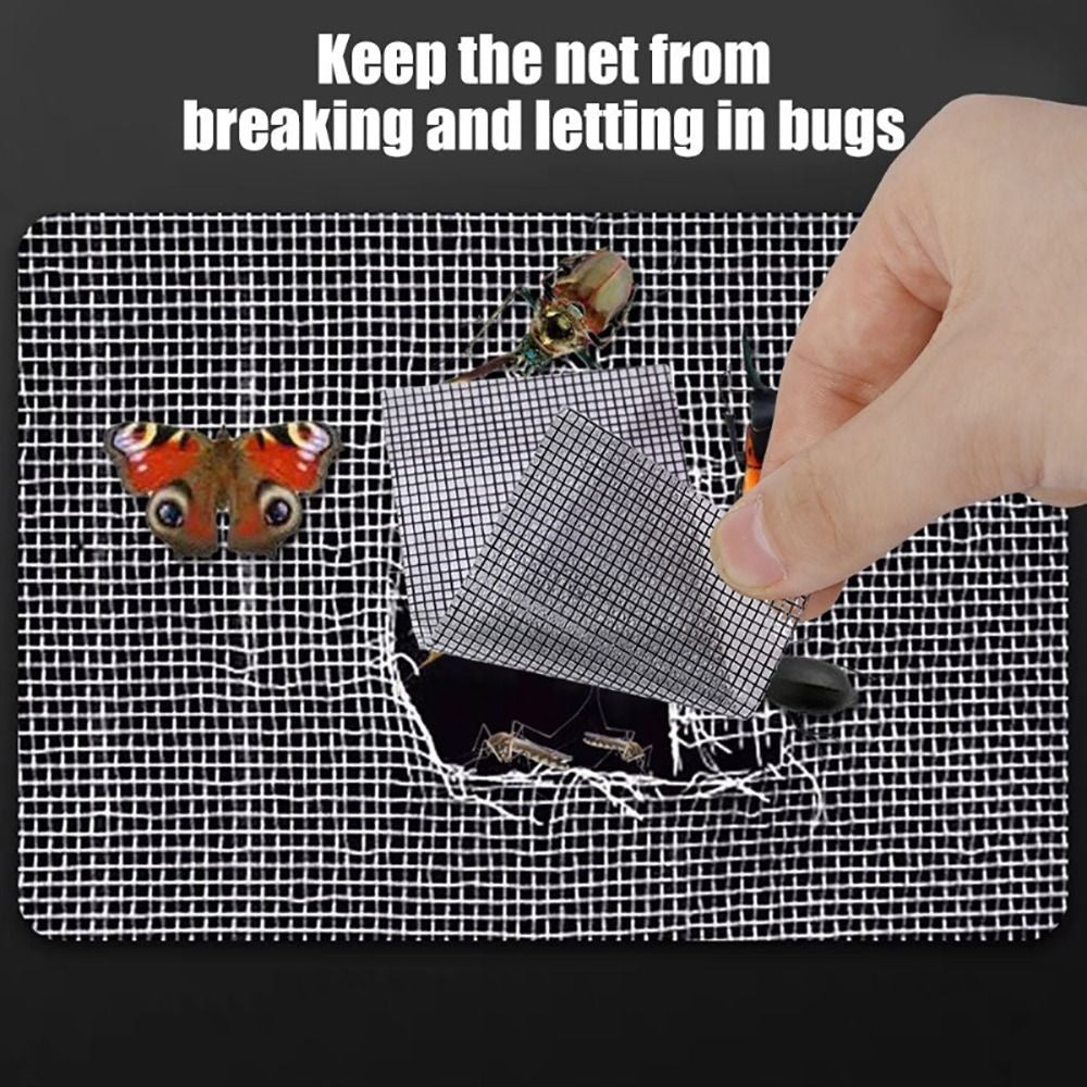 1Roll Fly Window Screen Repair Tape Self-adhesive Mesh Net Repair Tapes
