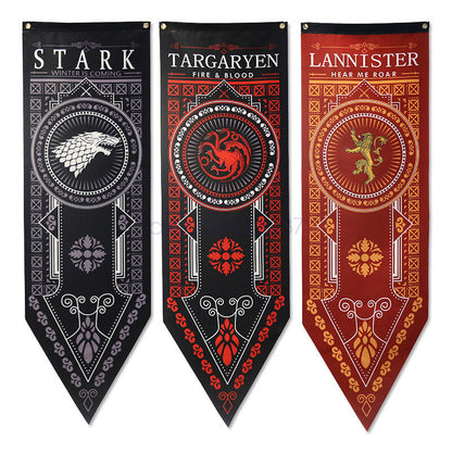 New Game of Thrones Wall Hanging Flag Décor House STARK TARGARYEN TYREL Banner