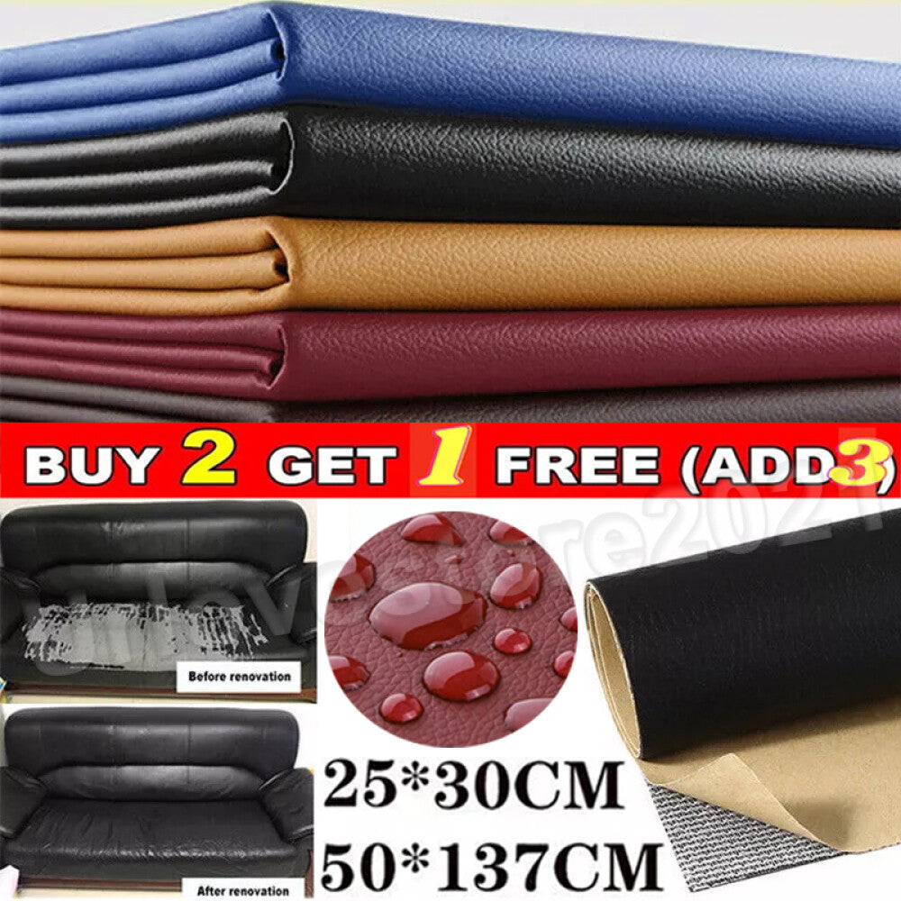 Self Adhesive Leather Repair Patch Couch Sofa Car Seat Chair Renovation Sticker