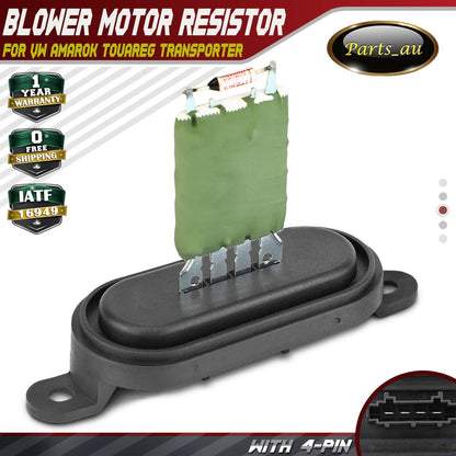 Heater Blower Motor Fan Resistor Compatible with VW Amarok Touareg Transporter 2003-2022