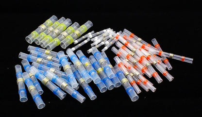 50pcs Mixed Waterproof Heat shrink Wire Connector Solder Insulated Joiners