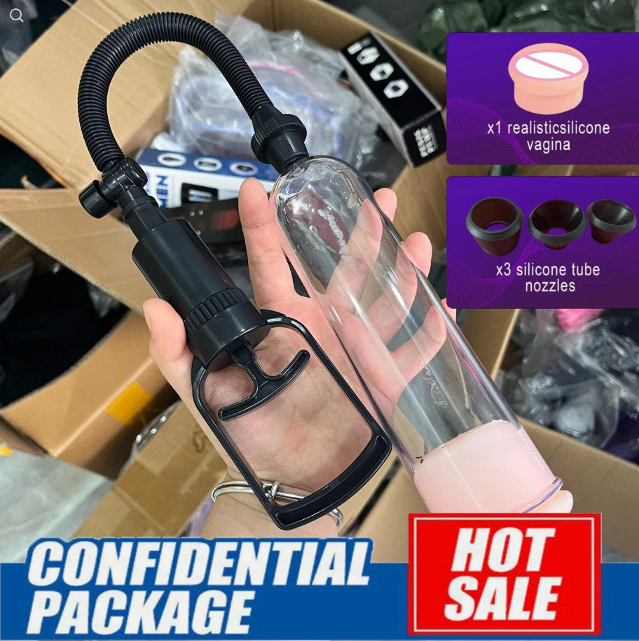 Penis Pump Sleeve Enlarger Stretcher Cylinder Enlargement Vacuum Cock Extender