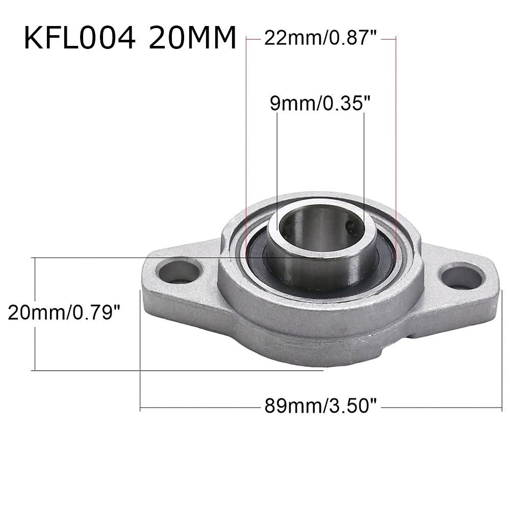 15mm ZINC Alloy KFL08 KFL10 KFL12 KFL15 Thrust Bearing Pillow Block Bearing