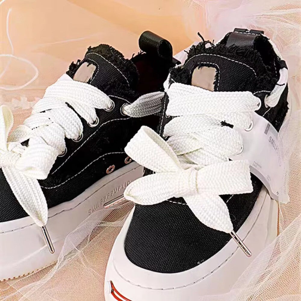 Flat Shoes Extra Wide Shoelaces 2CM shoestring Shoe Laces  Shoes Accessories