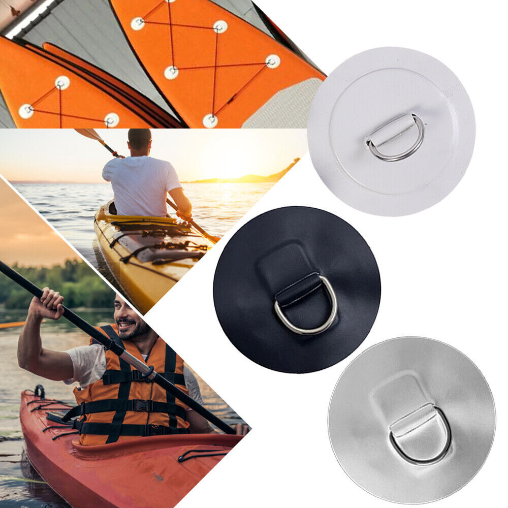 Stainless Steel D Ring Pad Patch Inflatable Paddle Board SUP Kayak Canoe Boat