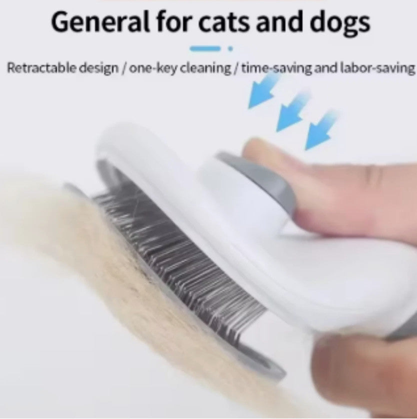 Grooming Brush For Dog Cat Deshedding Tool Rake Comb Fur Remover Reduce Pet Hair