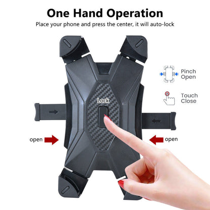 360° Rotation Mobile Phone Holder Handlebar Mount for Motorcycle Bicycle Bike
