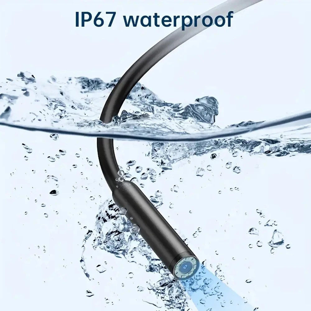 1080P Dual Lens Borescope Endoscope Camera Compatible with iPhone Android Car Pipe Mechanic