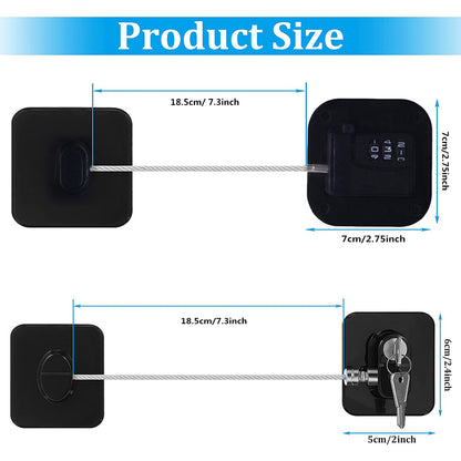Digital Password With Metal Key or Coded Lock Cabinet Locks Refrigerator Lock