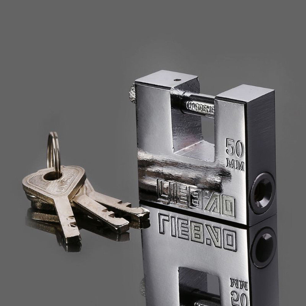 Heavy Duty Anti Rust Shutter Padlock With 3 Keys High Security Shackle Lock