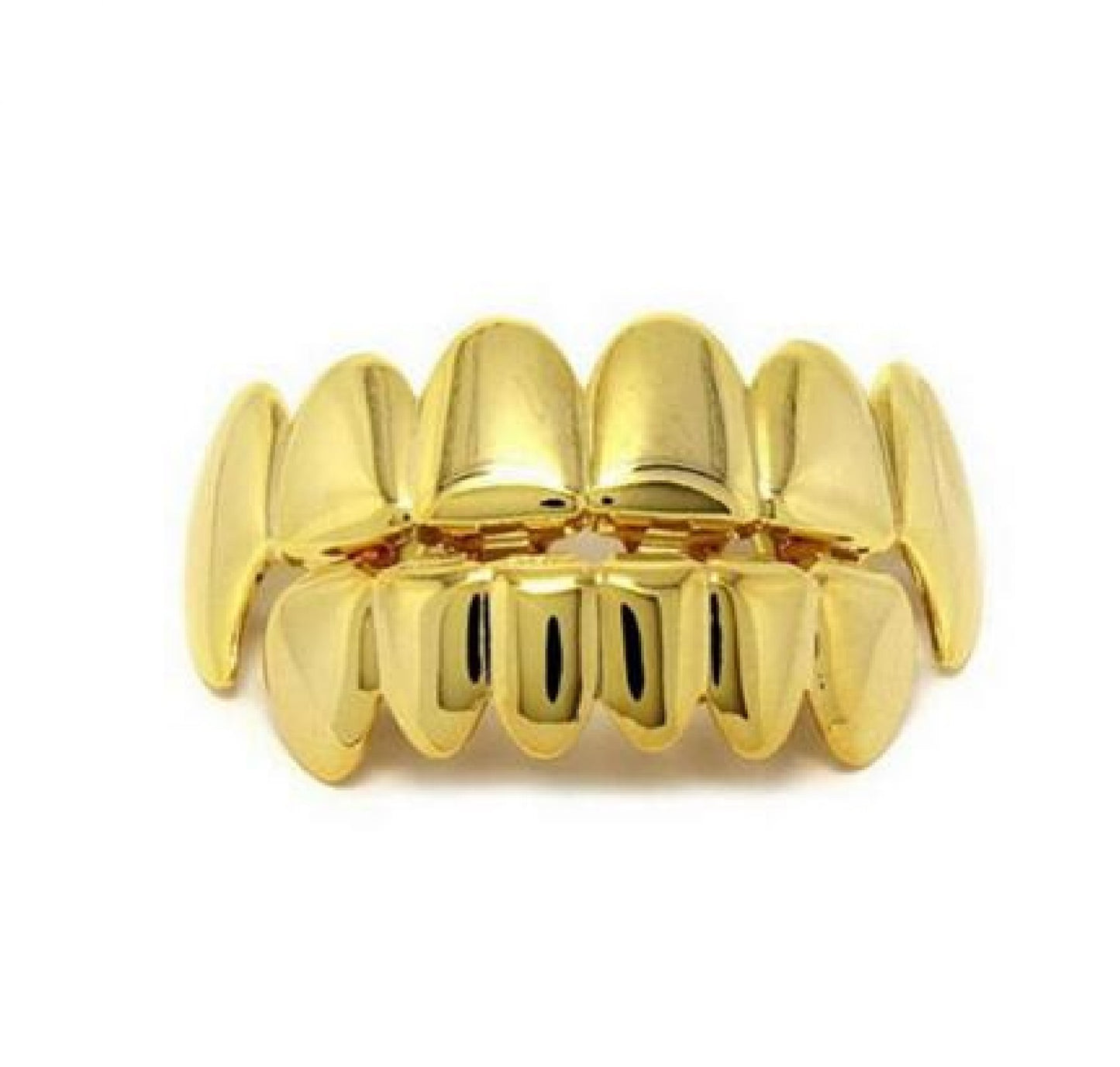 18k Gold Plated Hip Hop Teeth Grillz Caps Top & Bottom Grill Set 3 Colors