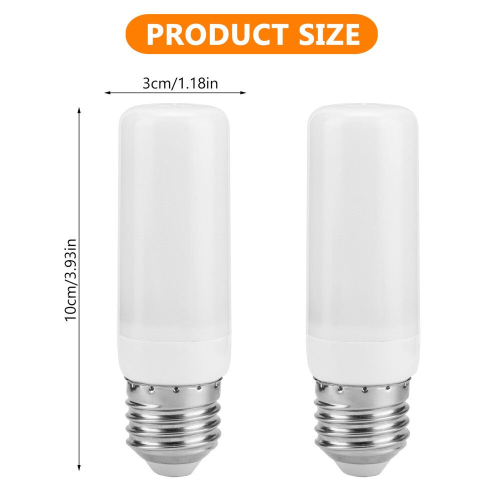 E27 B22 LED Flicker Flame Lamp Bulb 4 Mode Burning Fire Effect Candle Bulb Light