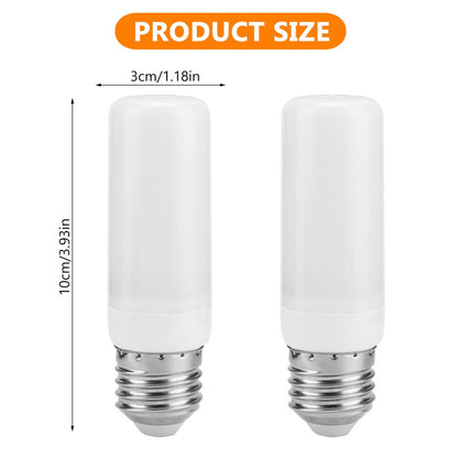 E27 B22 LED Flicker Flame Lamp Bulb 4 Mode Burning Fire Effect Candle Bulb Light