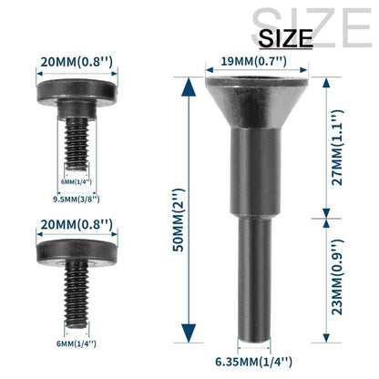 Mounting Mandrel 1/4'' Arbor Hole For Metal Cut Off Wheel Disc Die Grinder Tools