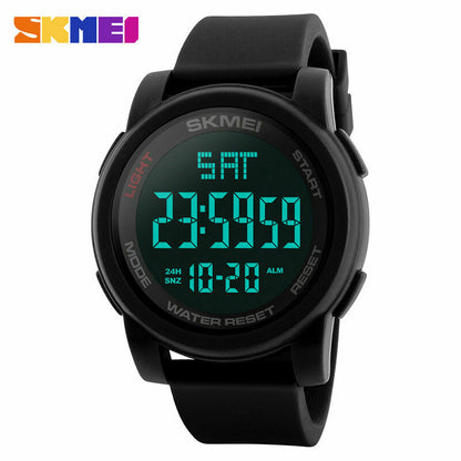SKMEI Digital Sports Watch Mens 50M Waterproof Resistant Casual Military 1257