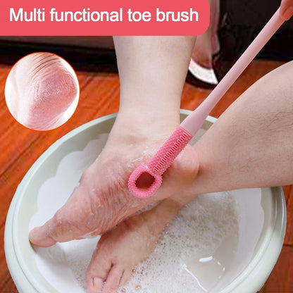 Foot Scrubber Shower Foot Wash Brush Toe Gap Cleaner  Feet Care Tool