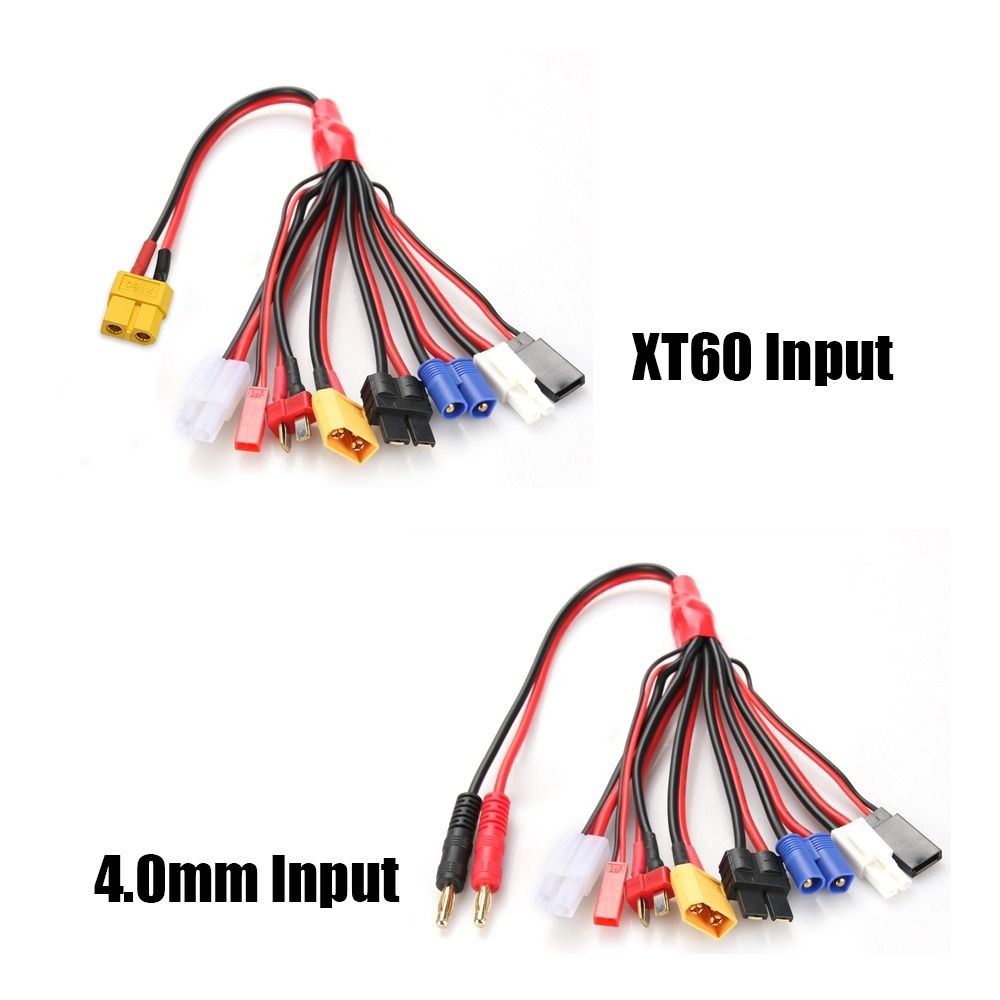 Charging Adapter RC Lipo Battery Cable Multi Charging Plug Charger Splitter