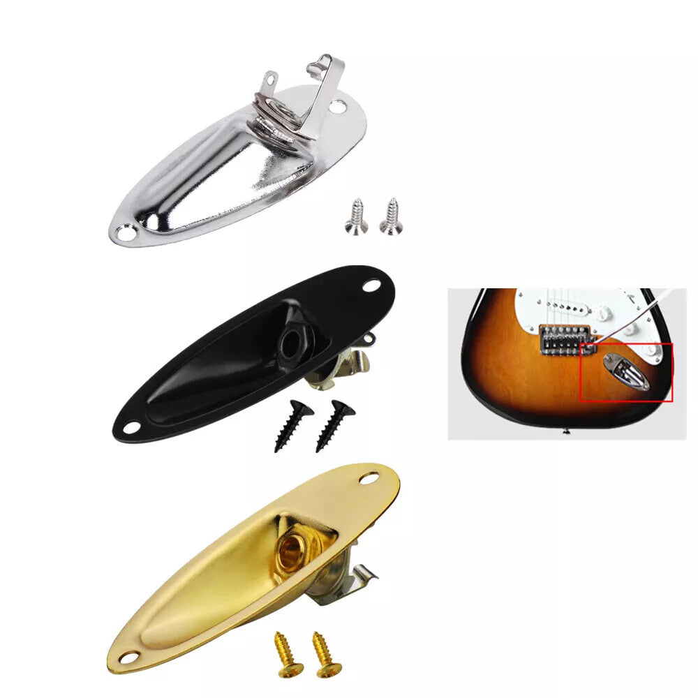Guitar Boat Output Input Jack Plate Socket Screws For Fender Stratocaster Strat