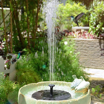 2022 Outdoor Solar Powered Floating Bird Bath Water Fountain Pump Garden Pond