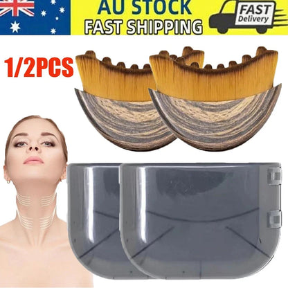 Lymphatic Contour Face Brush, Dry Brushing Face Brush,Lymphatic Drainage Massage