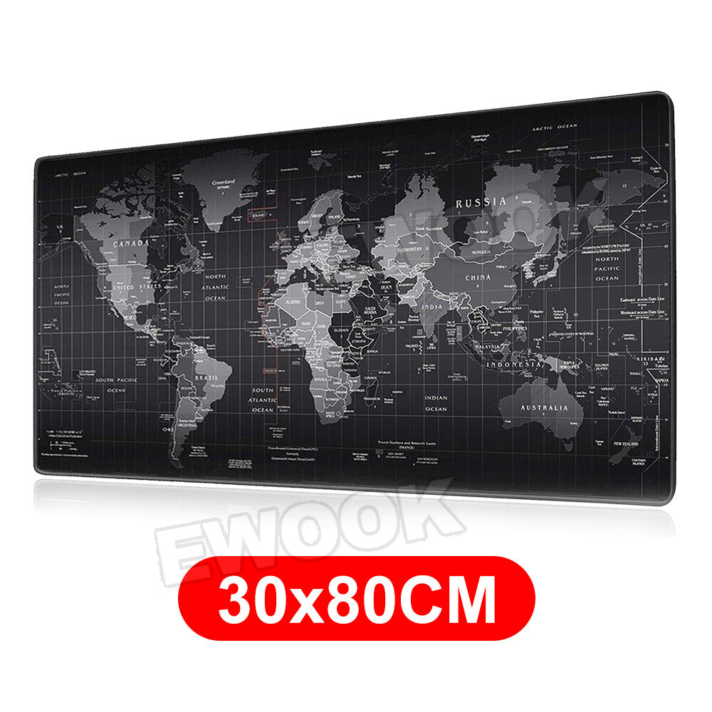 Extra Large Size Gaming Mouse Pad Desk Mat Anti-slip Rubber Speed Mousepad Black