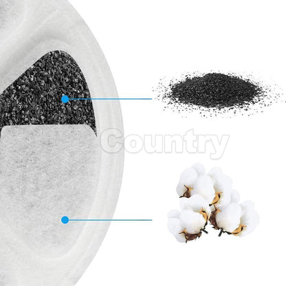 12Pcs Carbon Filters Water Fountain Replacement For Pet Dog Cat Water Drinking