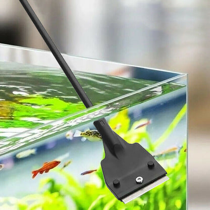 25.6"/35.4" Aquarium Algae Scraper Blade Fish Tank Glass Cleaner Stainless Steel