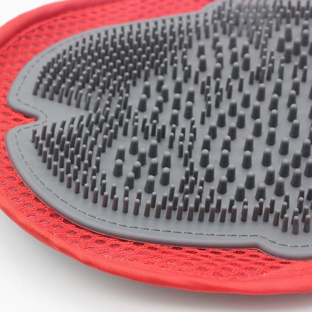 Pet Dog Cat Horse Grooming Wash Bath Glove Deshedding Brush Fur Remover Mitt