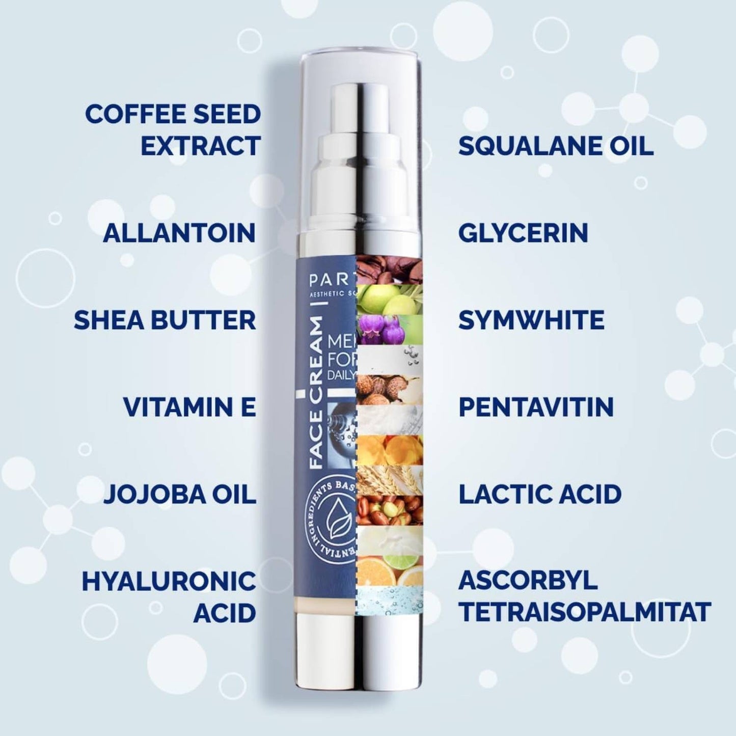 Particle Face Cream For Men 6 In 1 Anti Aging Cream Fights Eye Bags Dark Spots