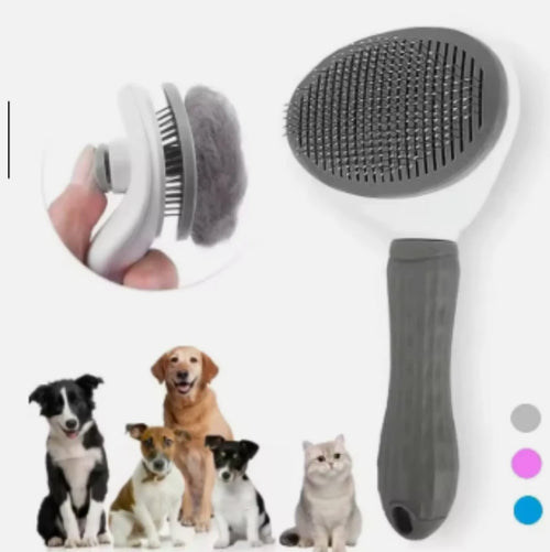 Grooming Brush For Dog Cat Deshedding Tool Rake Comb Fur Remover Reduce Pet Hair