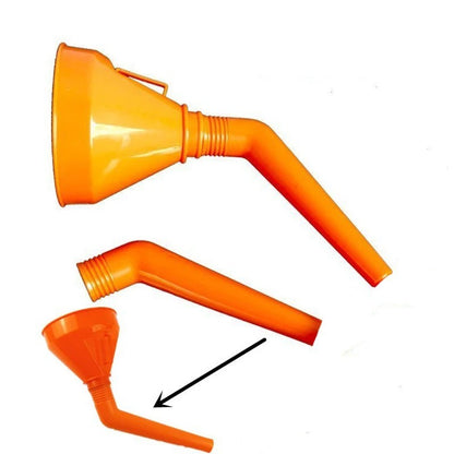 Heavy Duty Fuel Funnel w/ Flexible Spout Filter Oil Petrol Water Car
