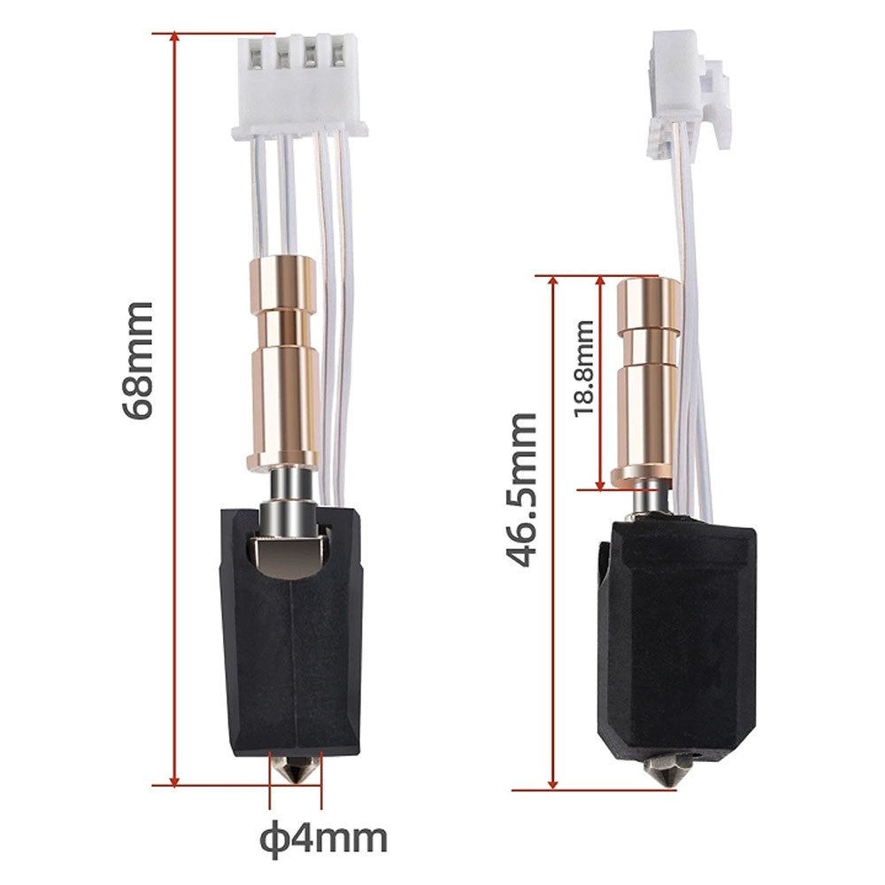 Upgraded For Anycubic Kobra S1/S1 Combo Hotend + 0.4 Hardened Steel Nozzle