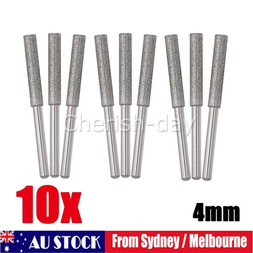 10X 5/32" 4mm Diamond Grinding Stone for Chainsaw Chain Sharpener Grinding Tool