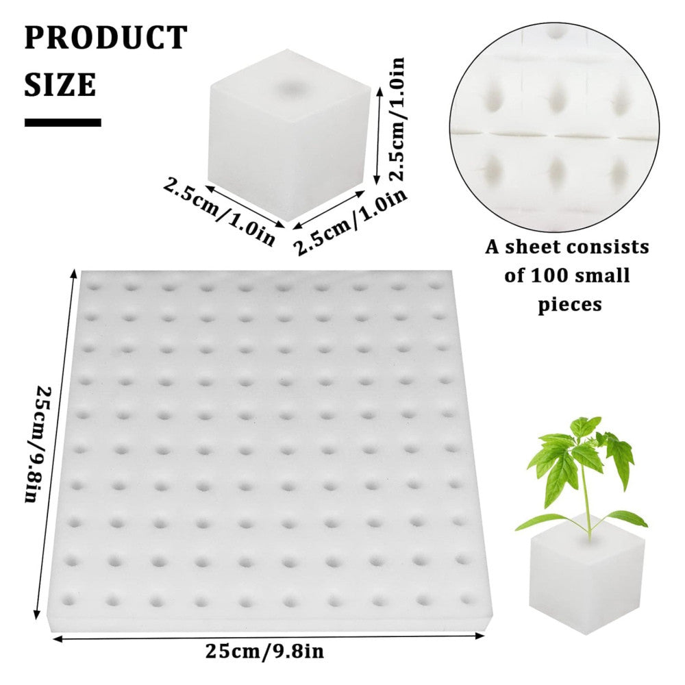 100x Soilless Hydroponic Sponge Greenhouse Plant Flower Cultivation Garden Tools