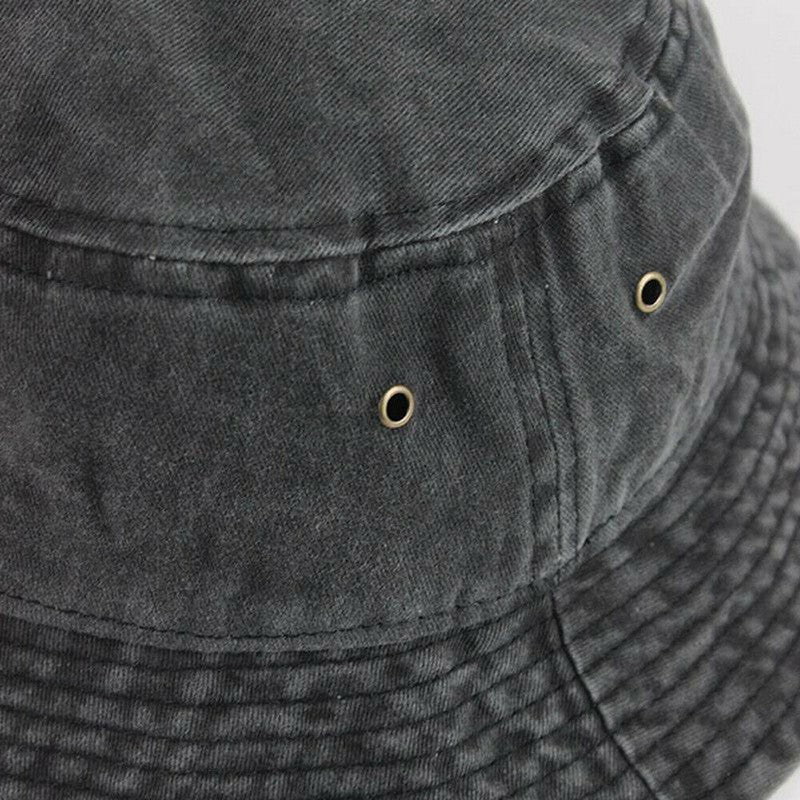 Unisex Men Women Washed Cotton Outdoor Camping Sports Bucket Fisherman Hat Style