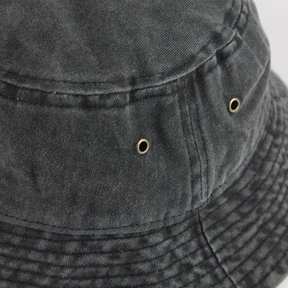 Unisex Men Women Washed Cotton Outdoor Camping Sports Bucket Fisherman Hat Style