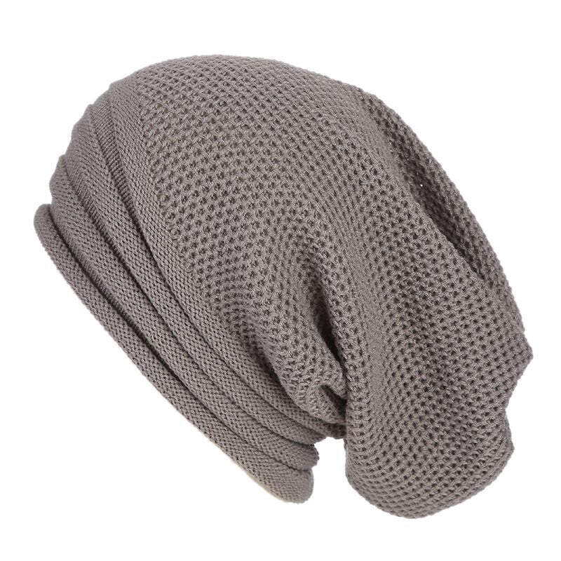 Men Women Baggy Cap Slouch Oversize Hat Ski Beanie Winter Knitted Warm Outdoor