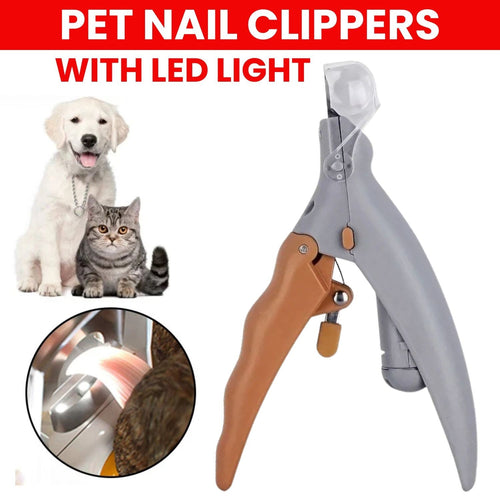 Professional Pet Nail Clipper Scissors With LED Light Cat Dog Nail Clippers Tool