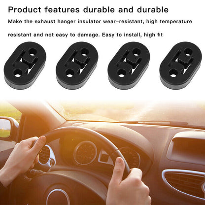 4x Universal Exhaust Mount Repair Hanger Bracket Heavy Duty Rubber Replacement