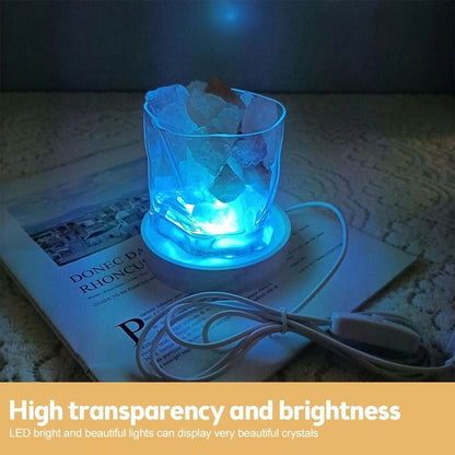 Wooden LED Light Dispaly Base Display Stand Night Lamp Base Crystal Ball Holder