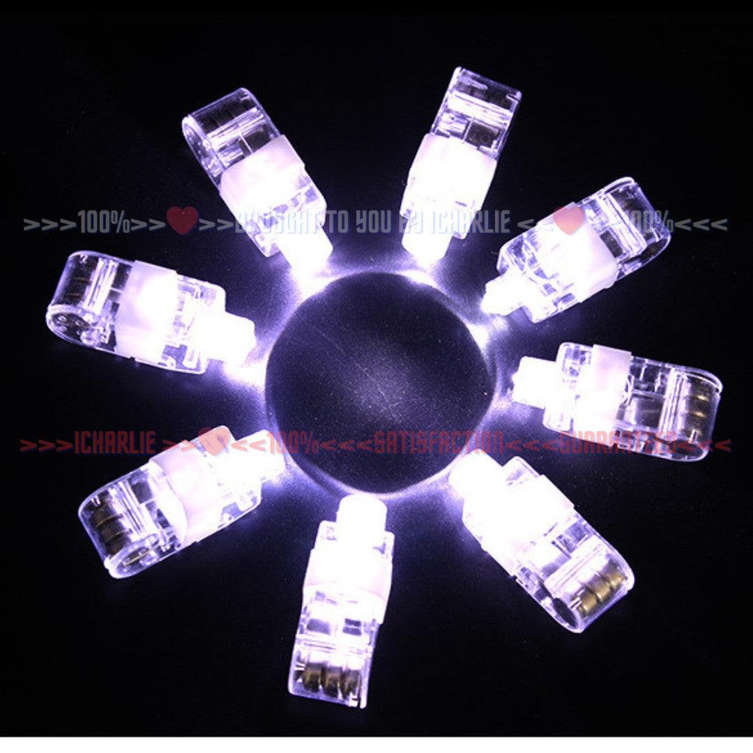Rav Party Light Up Toys Multicolor LED Finger Lights Glow in the Dark Party Band
