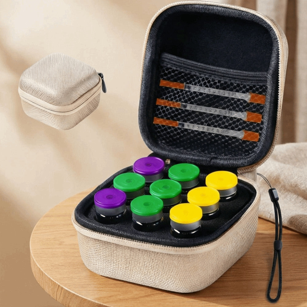 9 Slots Insulin Peptide Fridge Carrying Case Vial Holder Storage Protector Bag