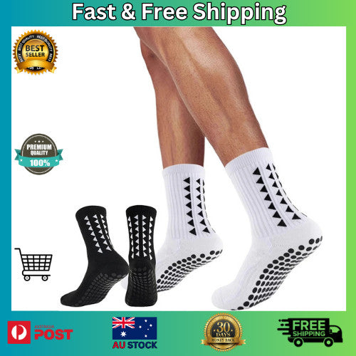 Sports Socks Anti-Slip Skid Hospital Soccer Basketball Football Grip Dots Train