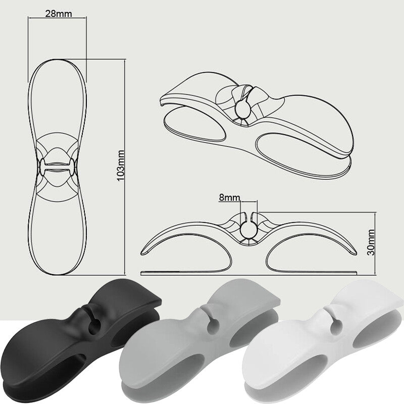 Wire Cable Organizer Holder Cord Winder For Kitchen Appliances Computer Charger
