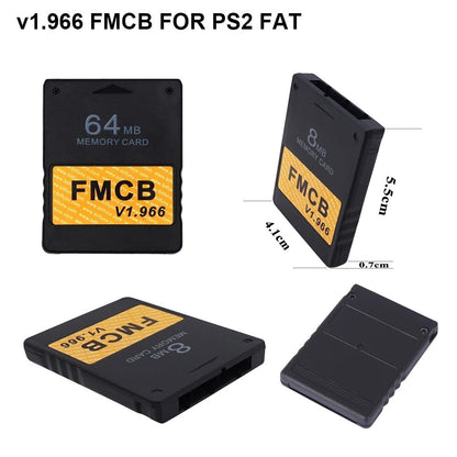 PS2 Free McBoot FMCB Memory Card 8MB 16MB 32MB 64MB Fat Console
