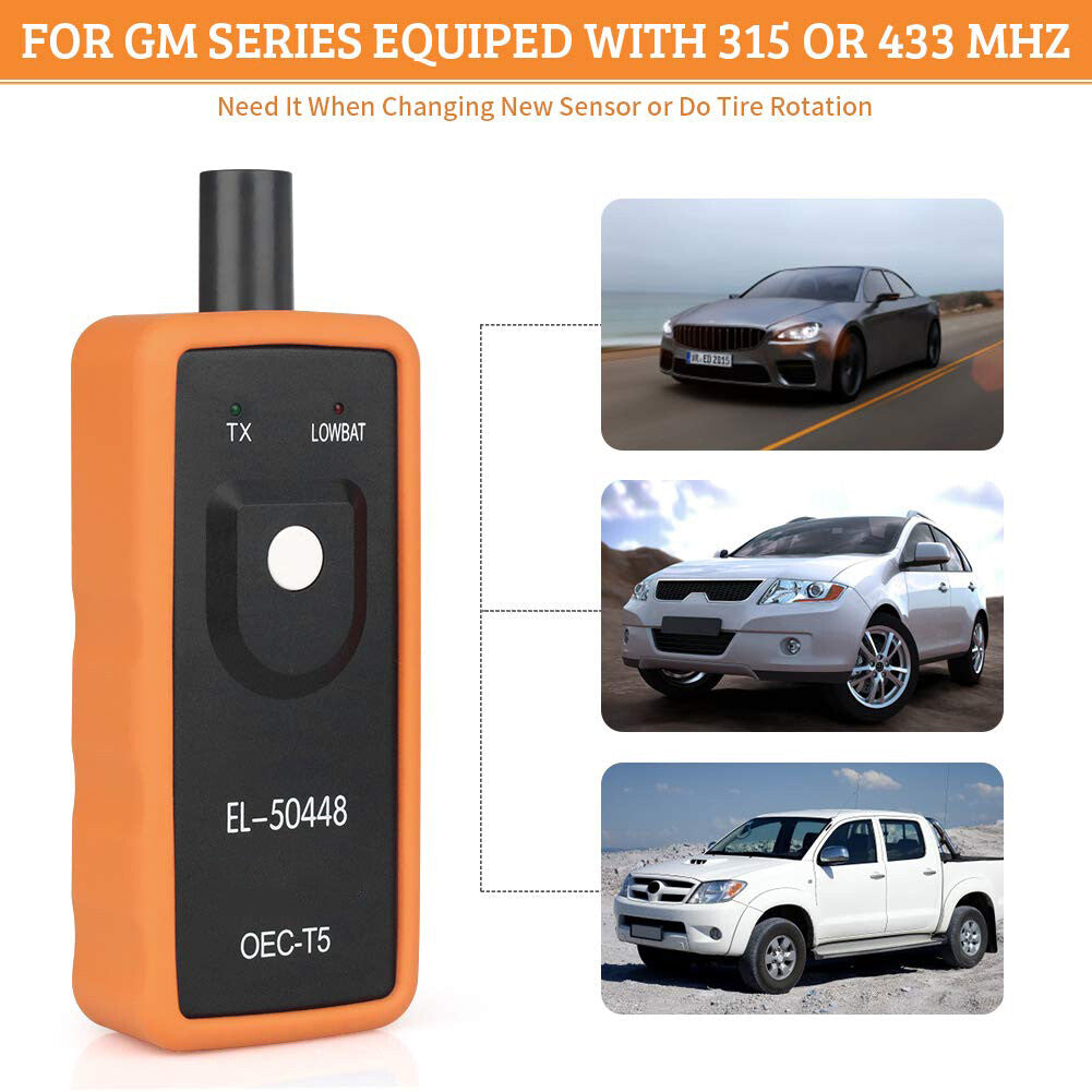 EL-50448 Auto Tire Pressure Monitor Sensor Activation Tool TPMS Reset For GM Car