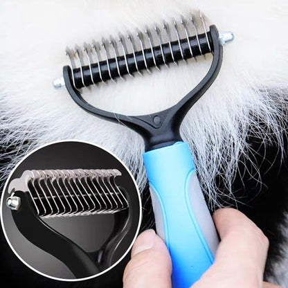 Dog Pet Cat Fur Dematting Grooming Deshedding Trimmer Tool Comb Brush Size S/L