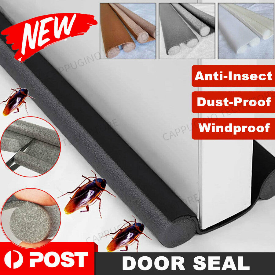 Flexible Door Bottom Sealing Strip Guard Wind Dust Threshold Seal Draft Stopper