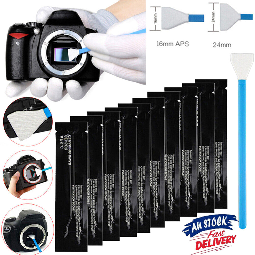 10PC Sensor Cleaning Kit Cleaner Swab Ultra for Digital Camera's CCD CMOS Sensor